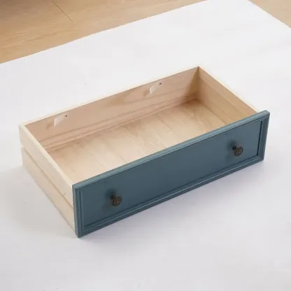 Traditional White Wood Chest with 9-Drawers for Bedroom Image - 12