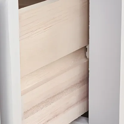 Traditional White Wood Chest with 9-Drawers for Bedroom Image - 14