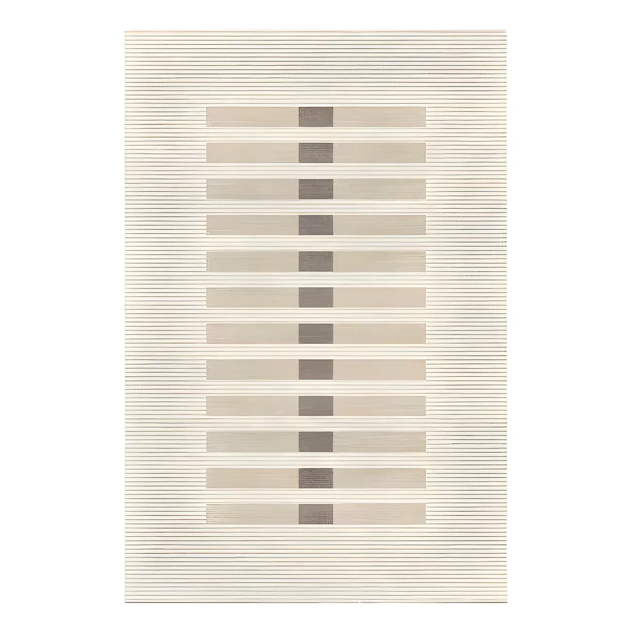 Modern Polyester Geometric Beige Rectangle Area Rug Image - 5 | homeyfad