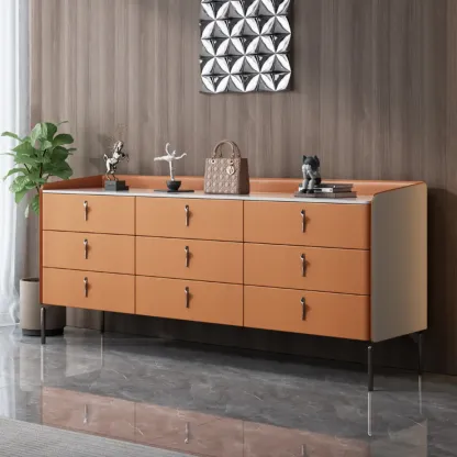 Modern Solid Wood Dresser with 8-Drawers for Bedroom Image - 2
