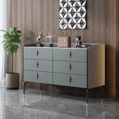Modern Solid Wood Dresser with 8-Drawers for Bedroom Image - 7