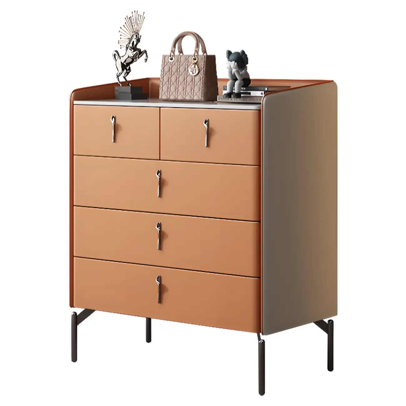 Modern Solid Wood Dresser with 8-Drawers for Bedroom Image - 10