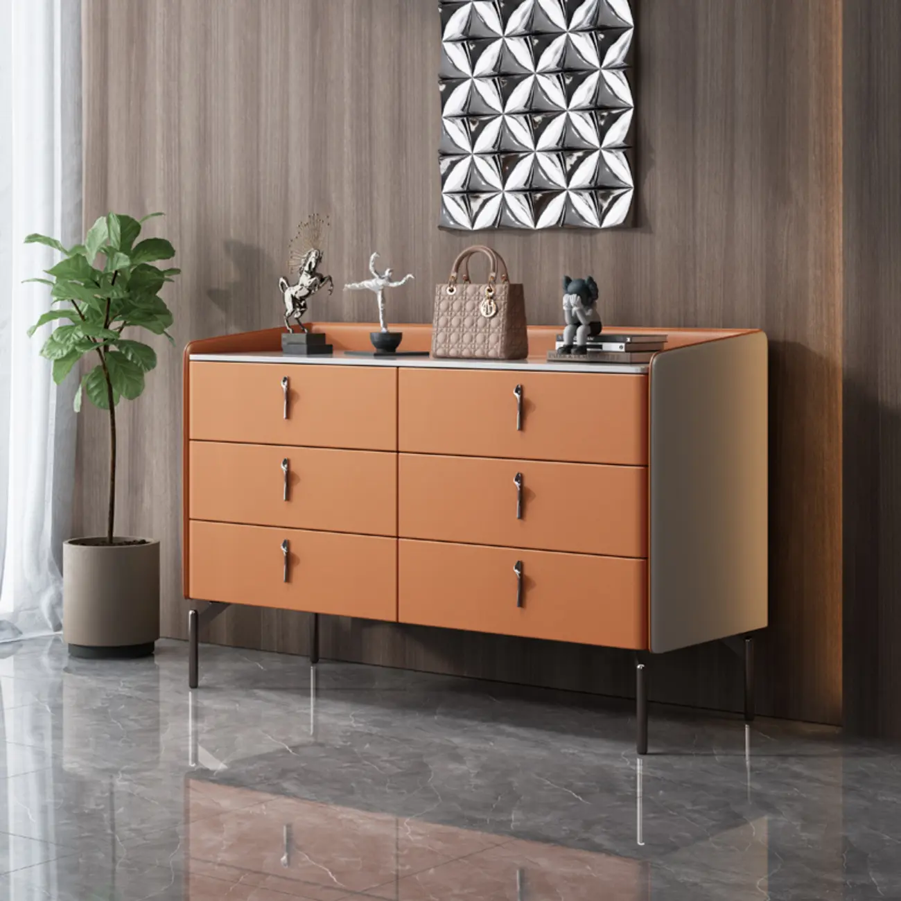 Modern Solid Wood Dresser with 8-Drawers for Bedroom Image - 14 | homeyfad