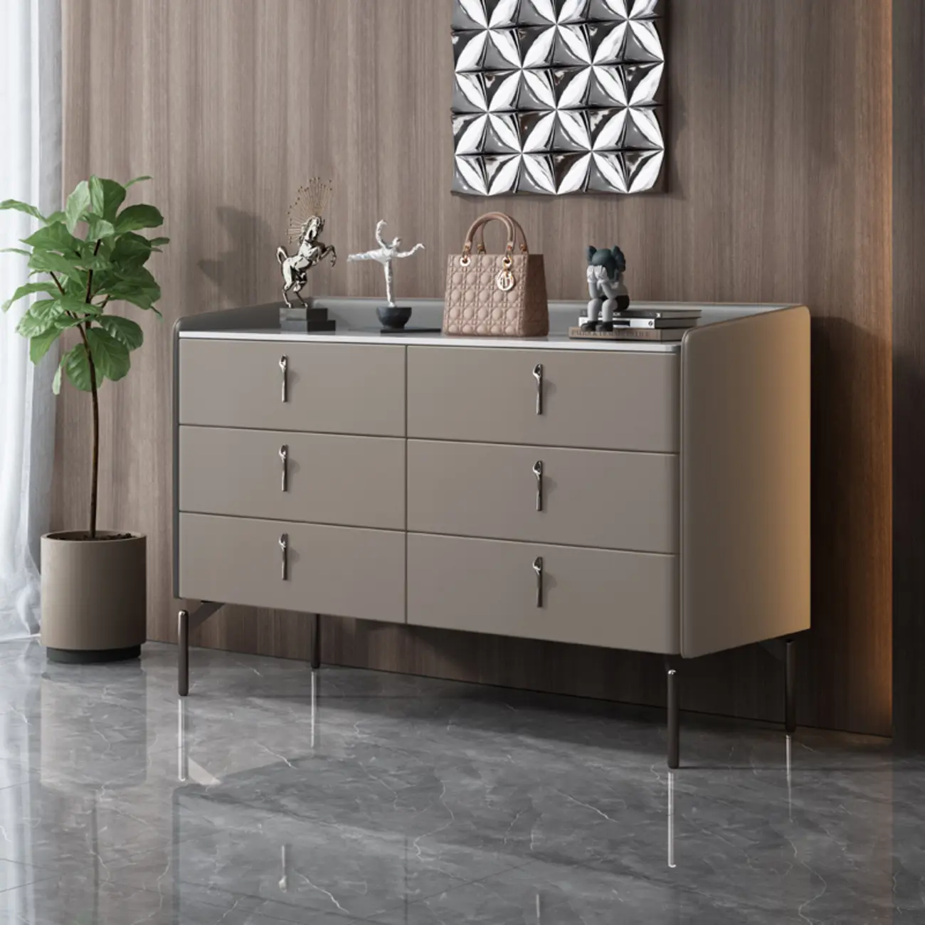 Modern Solid Wood Dresser with 8-Drawers for Bedroom Image - 16 | homeyfad