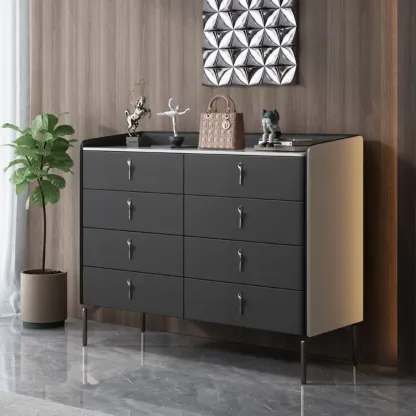 Modern Solid Wood Dresser with 8-Drawers for Bedroom Image - 25
