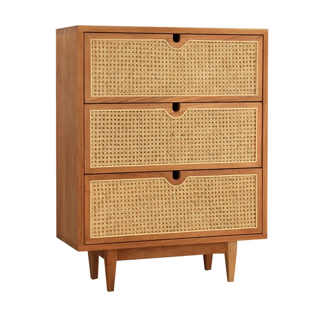 Wood Brown Tropical Style Dressers In Bedroom Image - 2
