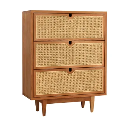 Wood Brown Tropical Style Dressers In Bedroom Image - 2