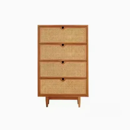 Wood Brown Tropical Style Dressers In Bedroom Image - 5