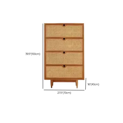 Wood Brown Tropical Style Dressers In Bedroom Image - 12