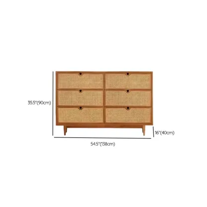 Wood Brown Tropical Style Dressers In Bedroom Image - 13