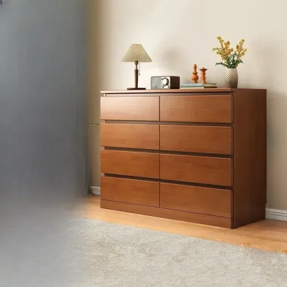 Modern Wood Dressers in Natural Finish Image - 3