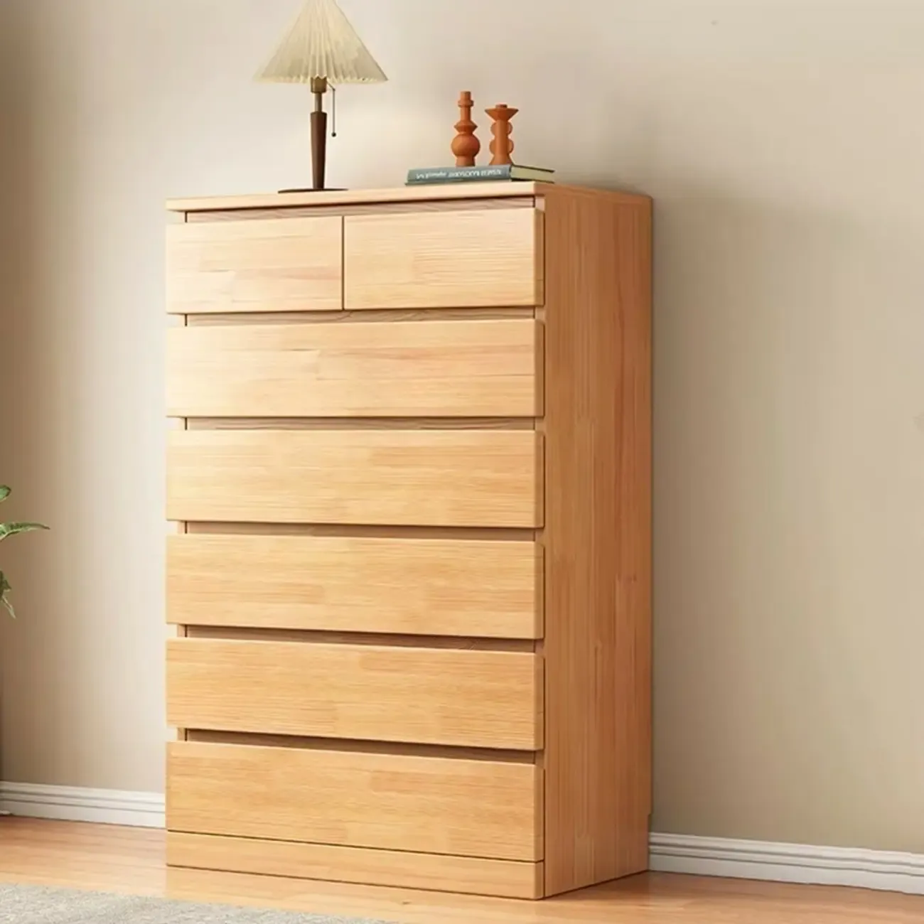 Modern Wood Dressers in Natural Finish Image - 6