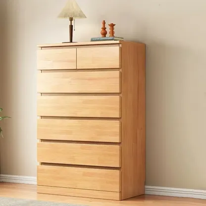 Modern Wood Dressers in Natural Finish Image - 6