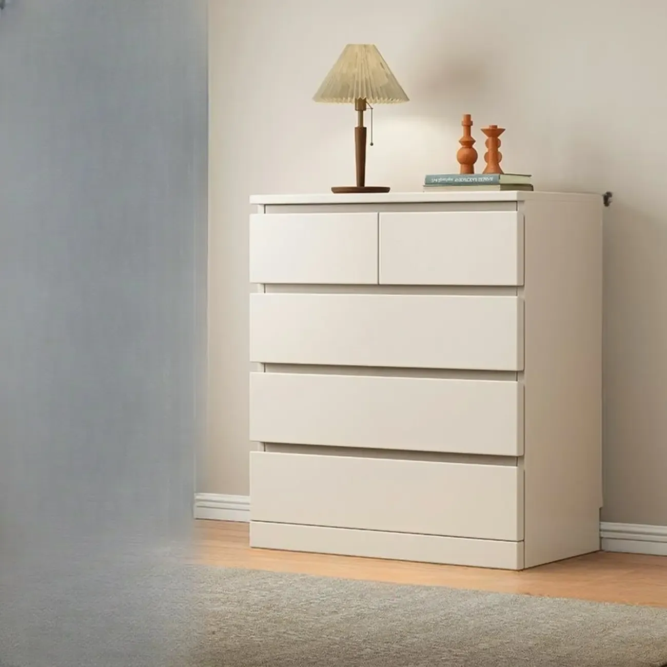 Modern Wood Dressers in Natural Finish Image - 12