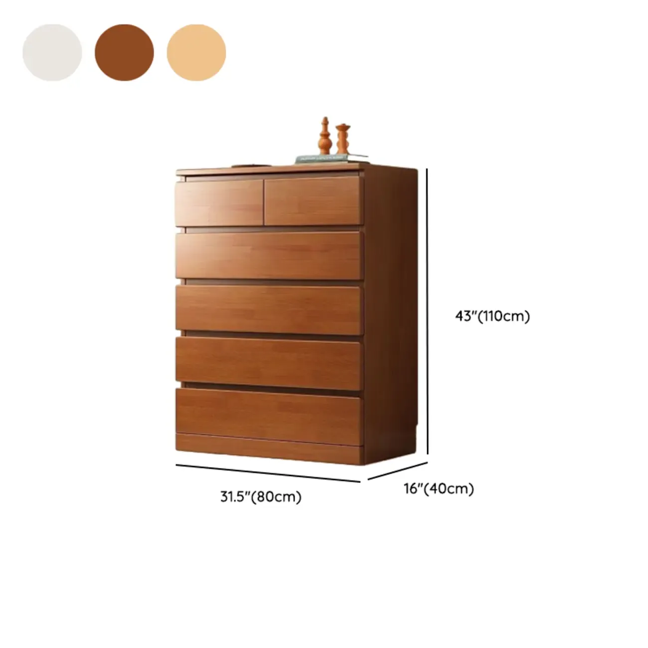 Modern Wood Dressers in Natural Finish Image - 46