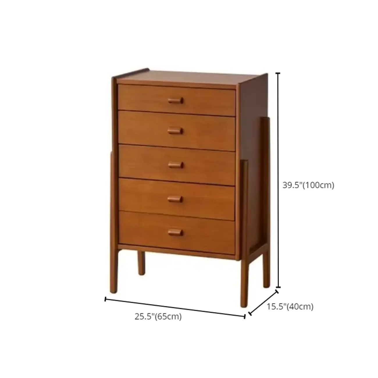 Modern Brown Wooden Pattern Dresser  for Bedroom #size