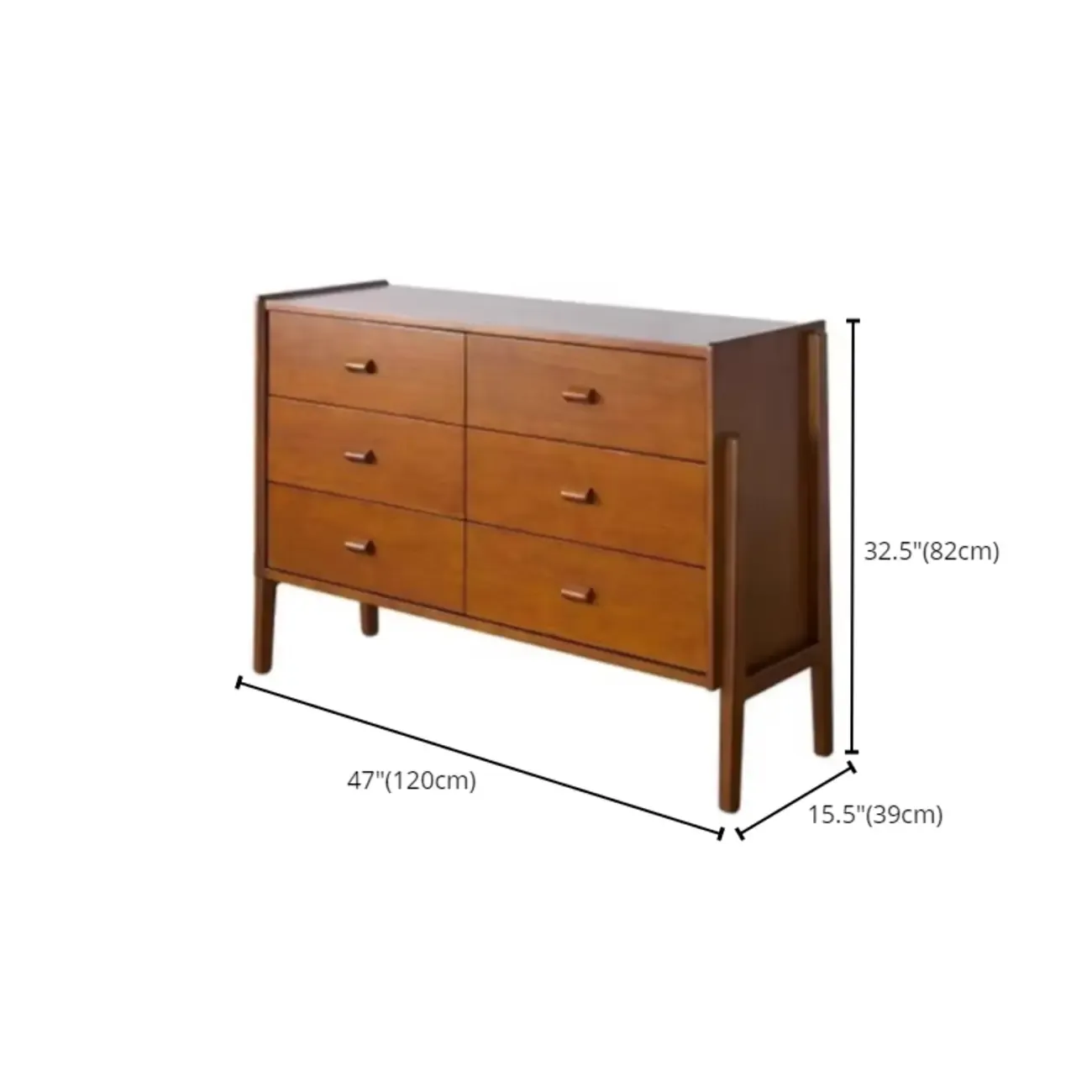 Modern Brown Wooden Pattern Dresser for Bedroom Image - 11