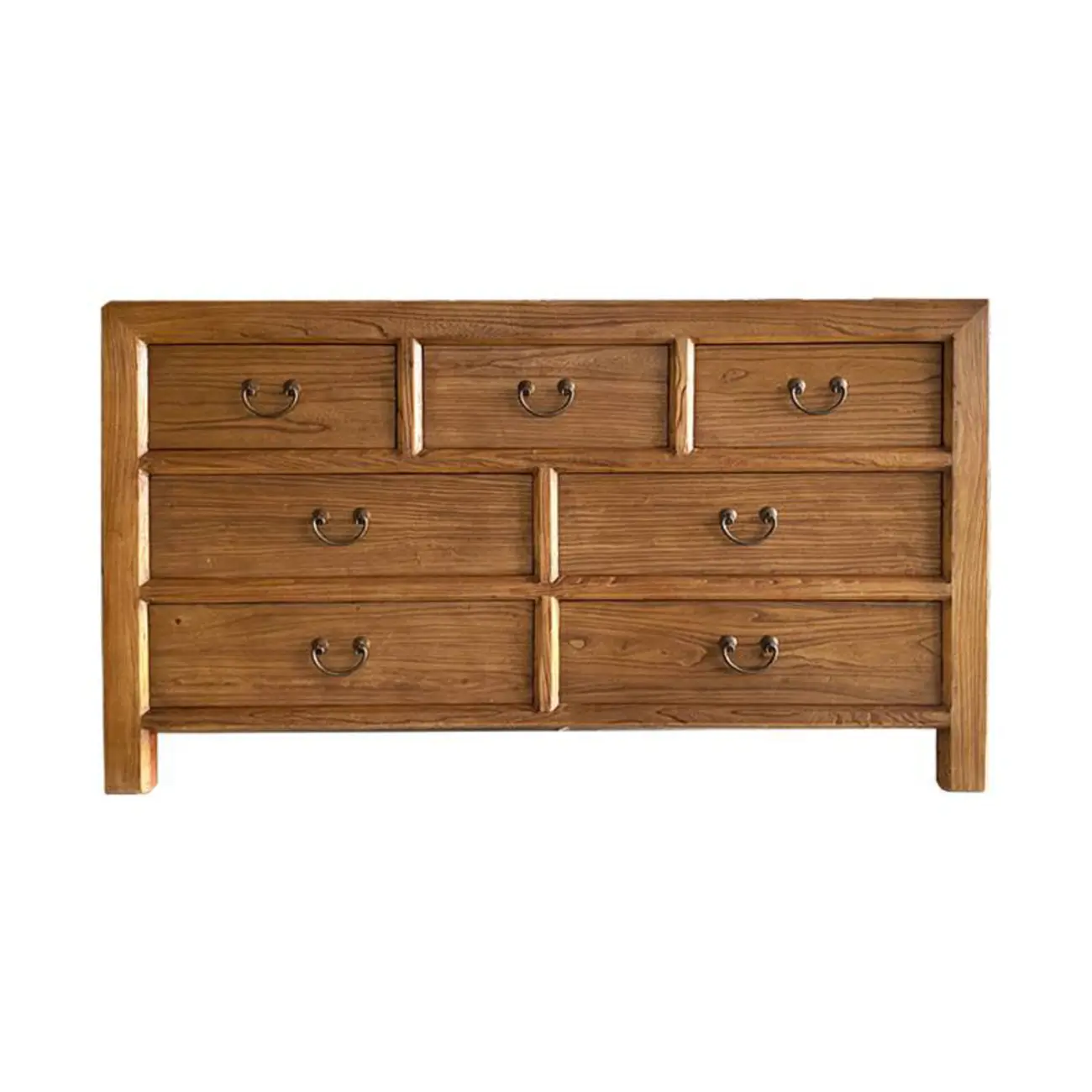 Traditional Wooden Dresser Brown with Multiple Drawers Image - 5 | homeyfad