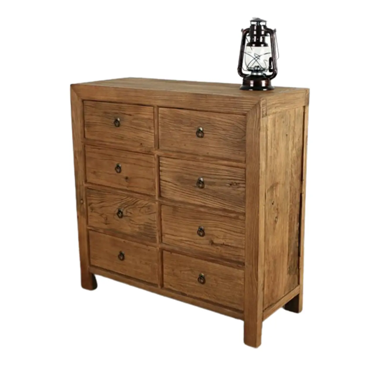 Traditional Wooden Dresser Brown with Multiple Drawers Image - 8 | homeyfad