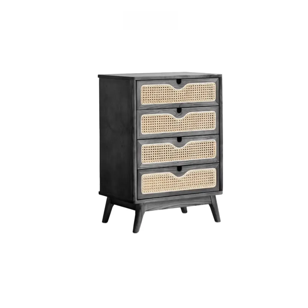 Tropical Natural Woven Double Layer Chest with 6-Drawers Image - 12