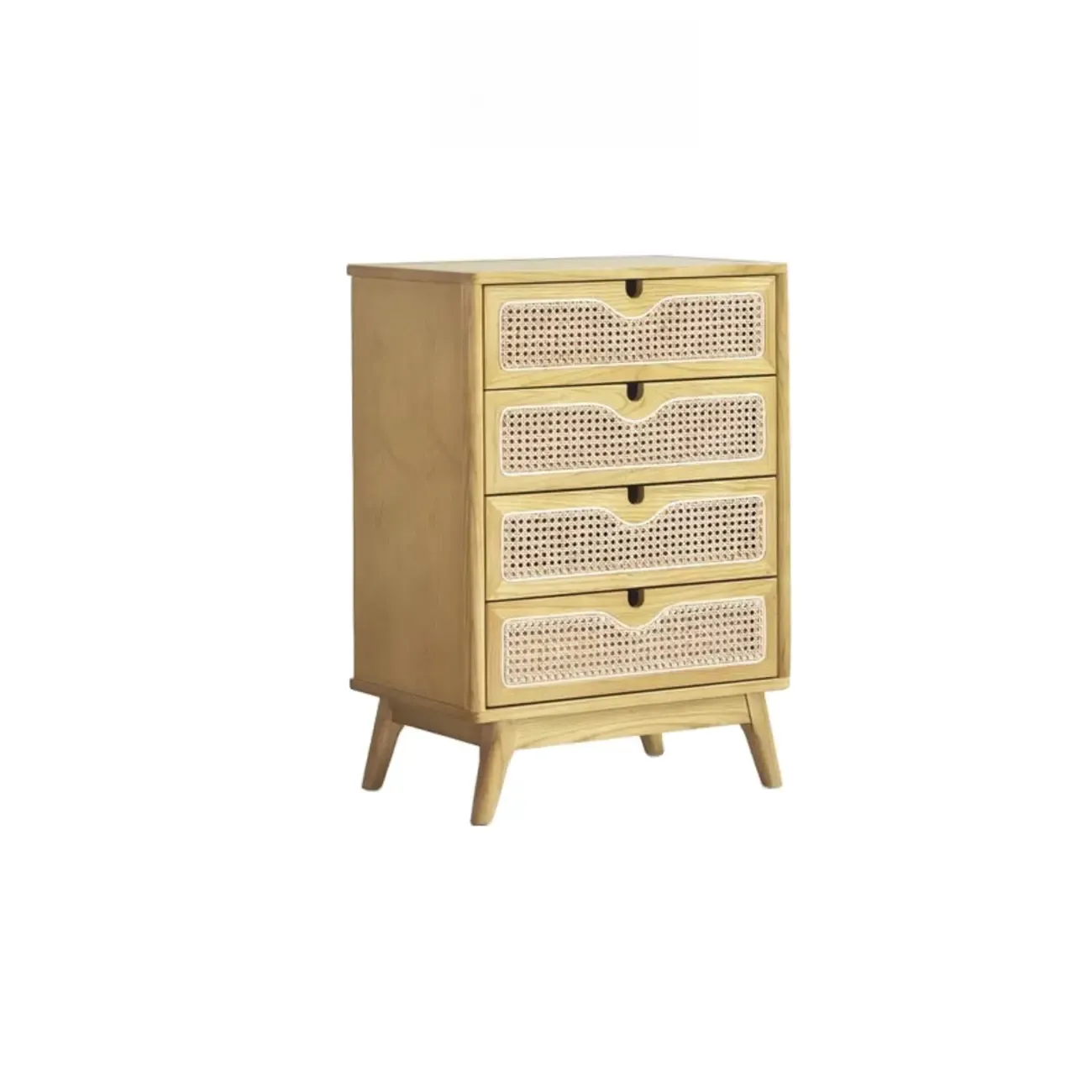 Tropical Natural Woven Double Layer Chest with 6-Drawers Image - 15