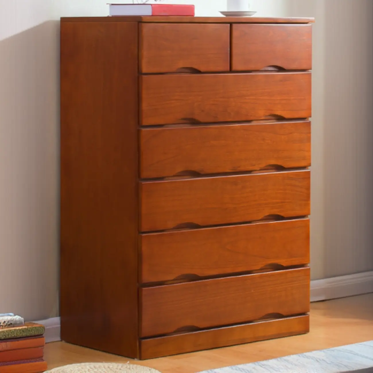 Modern Natural Wood Dressers with 7-Drawers for Living Room Image - 3 | homeyfad