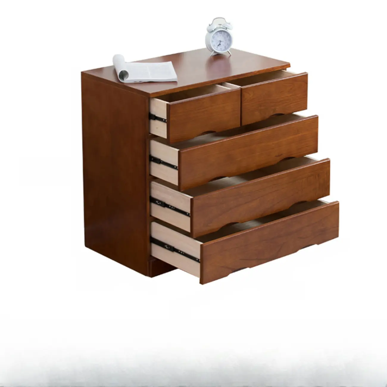 Modern Natural Wood Dressers with 7-Drawers for Living Room Image - 4 | homeyfad