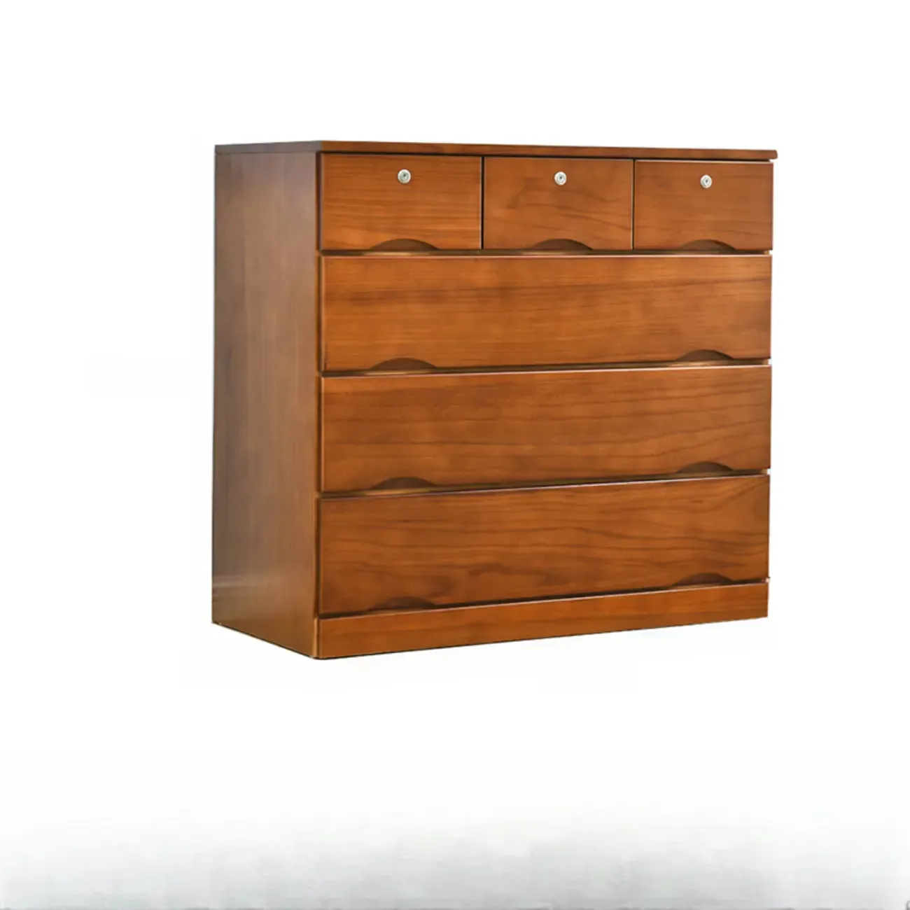 Modern Natural Wood Dressers with 7-Drawers for Living Room Image - 15