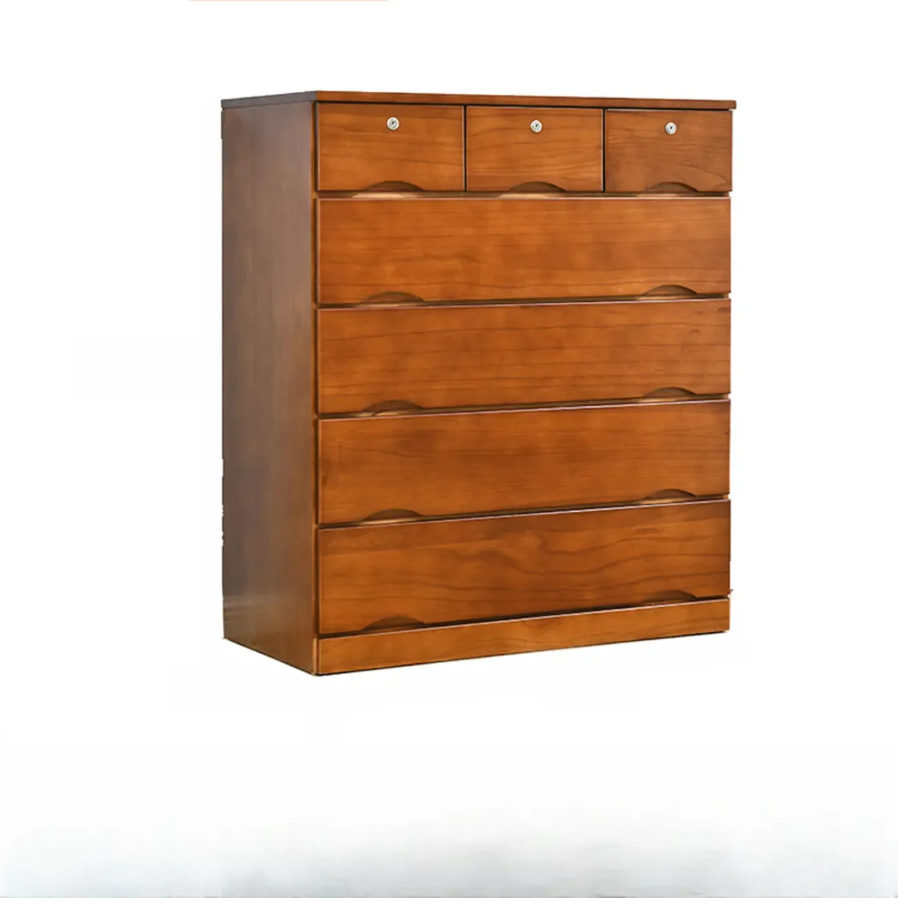 Modern Natural Wood Dressers with 7-Drawers for Living Room Image - 17