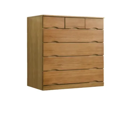 Modern Natural Wood Dressers with 7-Drawers for Living Room Image - 26
