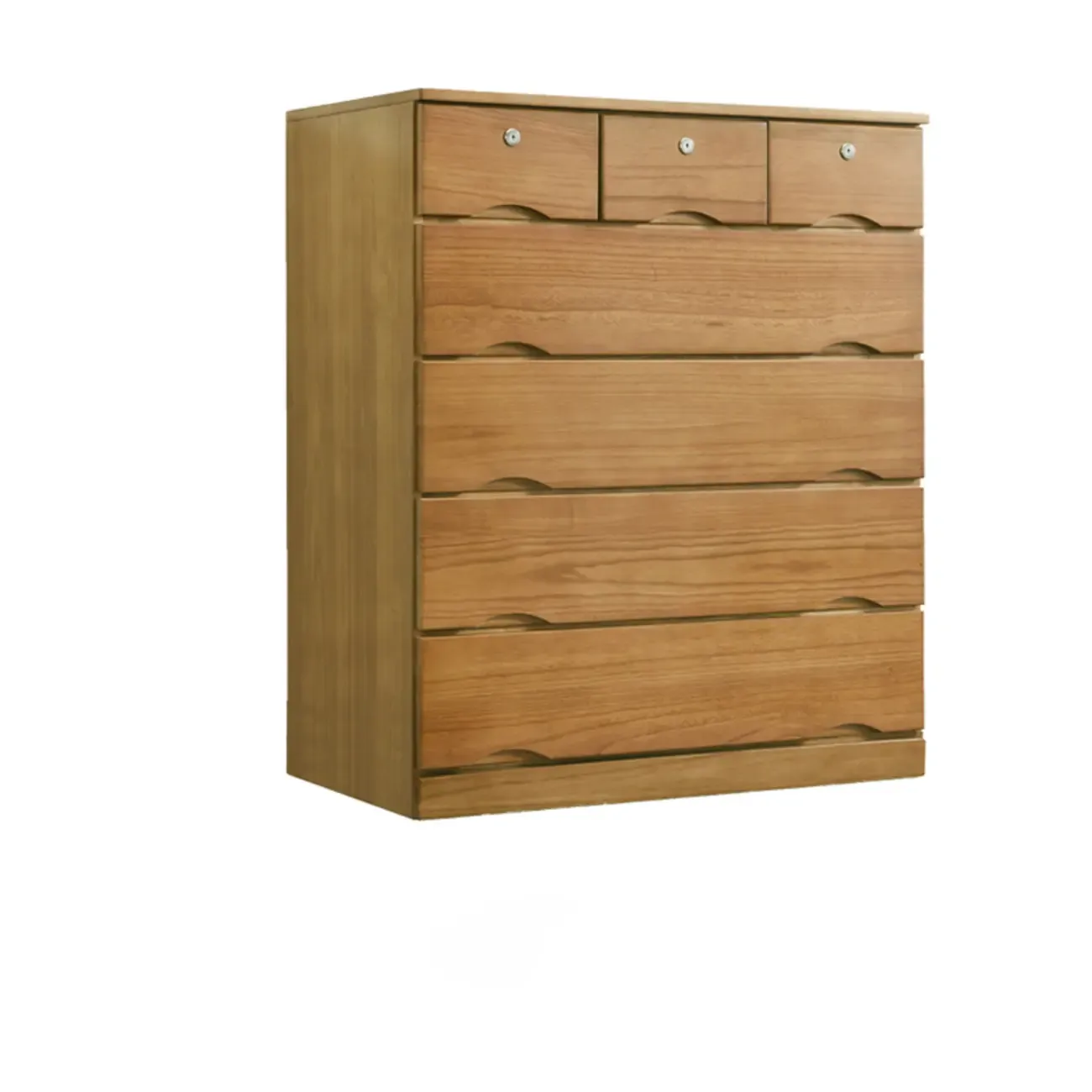 Modern Natural Wood Dressers with 7-Drawers for Living Room Image - 28