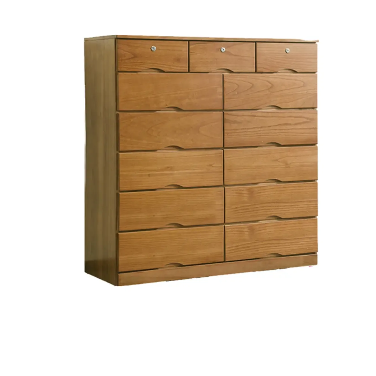 Modern Natural Wood Dressers with 7-Drawers for Living Room Image - 33