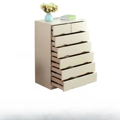 Modern Natural Wood Dressers with 7-Drawers for Living Room Image - 39