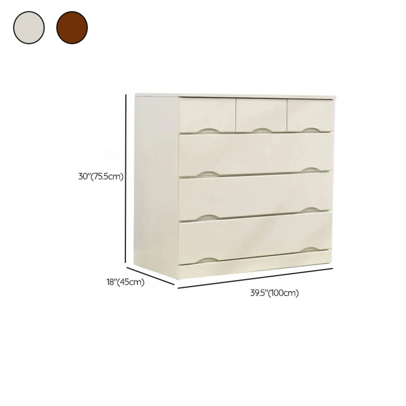 Modern Natural Wood Dressers with 7-Drawers for Living Room Image - 50 | homeyfad