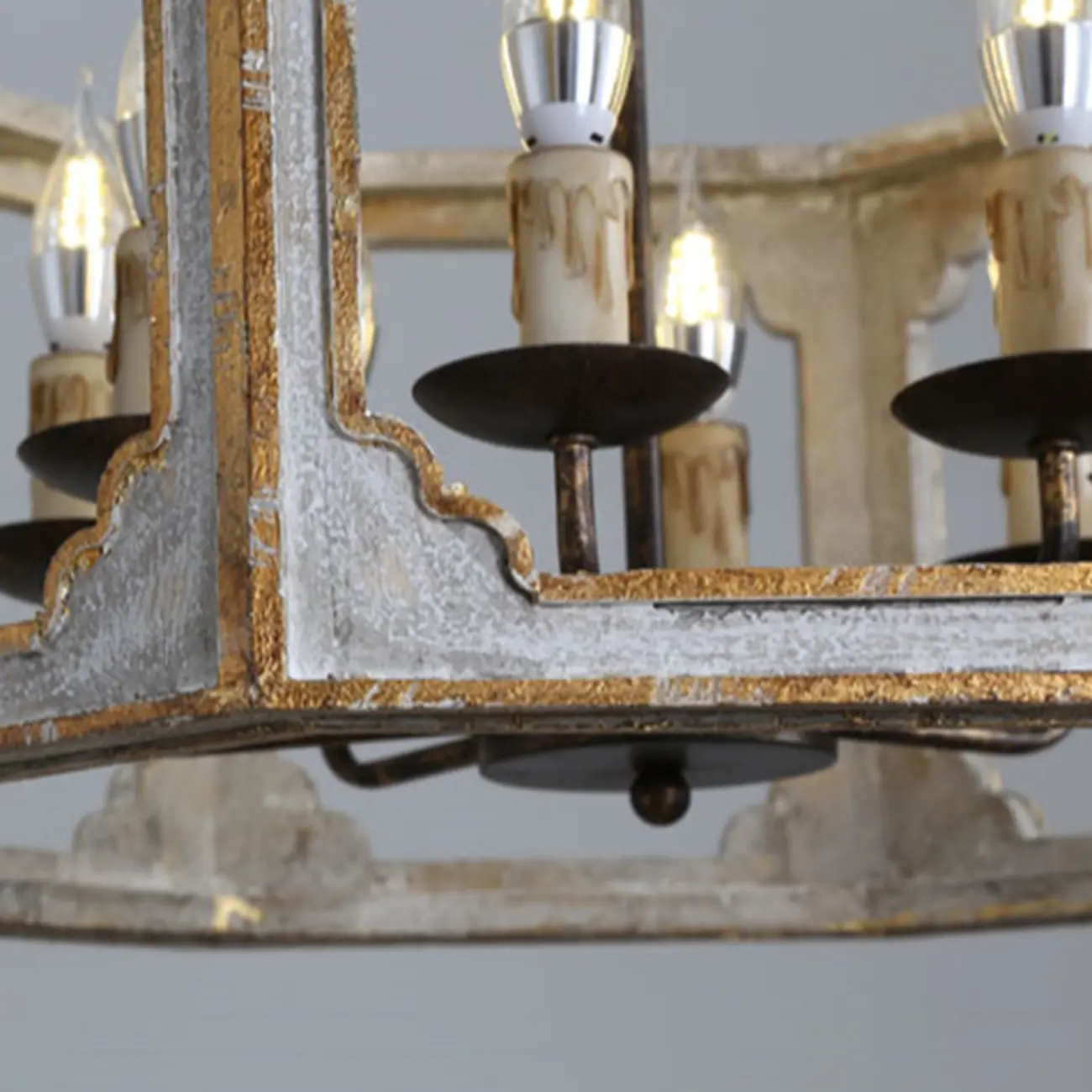 Vintage White Metal Pendant Light with Adjustable Height    Image - 11 | homeyfad