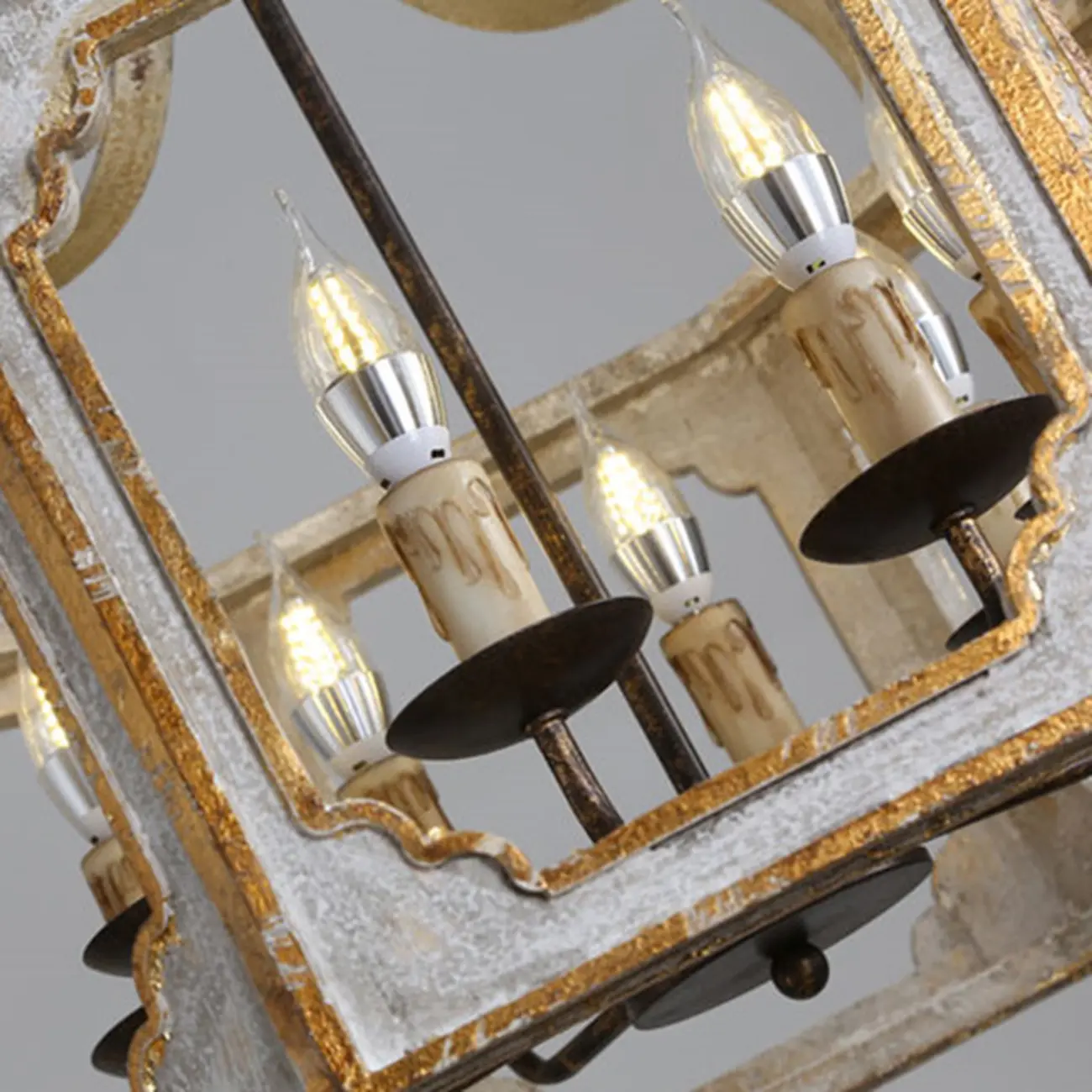 Vintage White Metal Pendant Light with Adjustable Height    Image - 12 | homeyfad