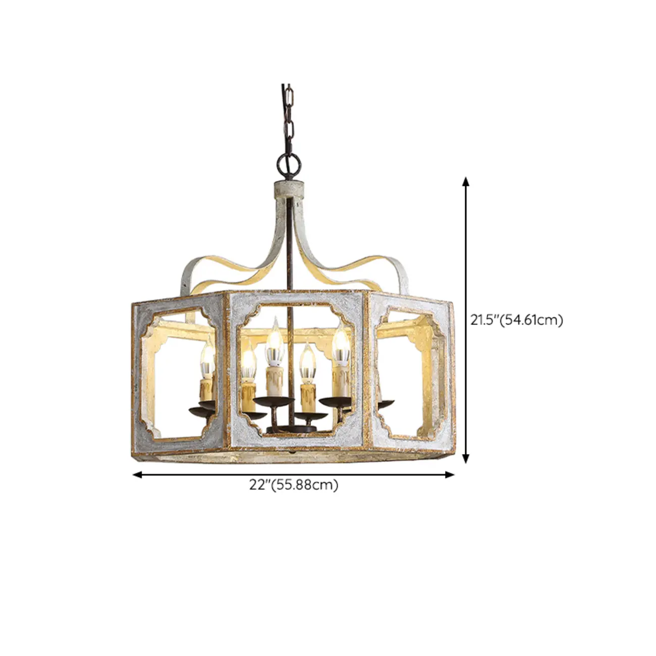 Vintage White Metal Pendant Light with Adjustable Height    Image - 14 | homeyfad