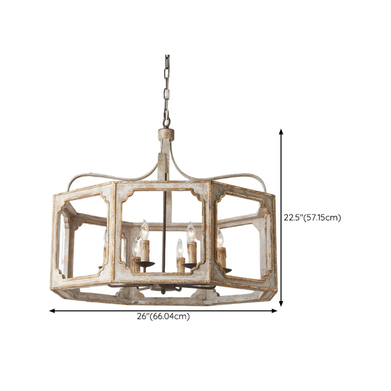 Vintage White Metal Pendant Light with Adjustable Height    Image - 15 | homeyfad