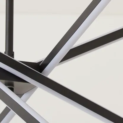 Modern Sputnik LED Pendant Chandelier with Linear Design Image - 13