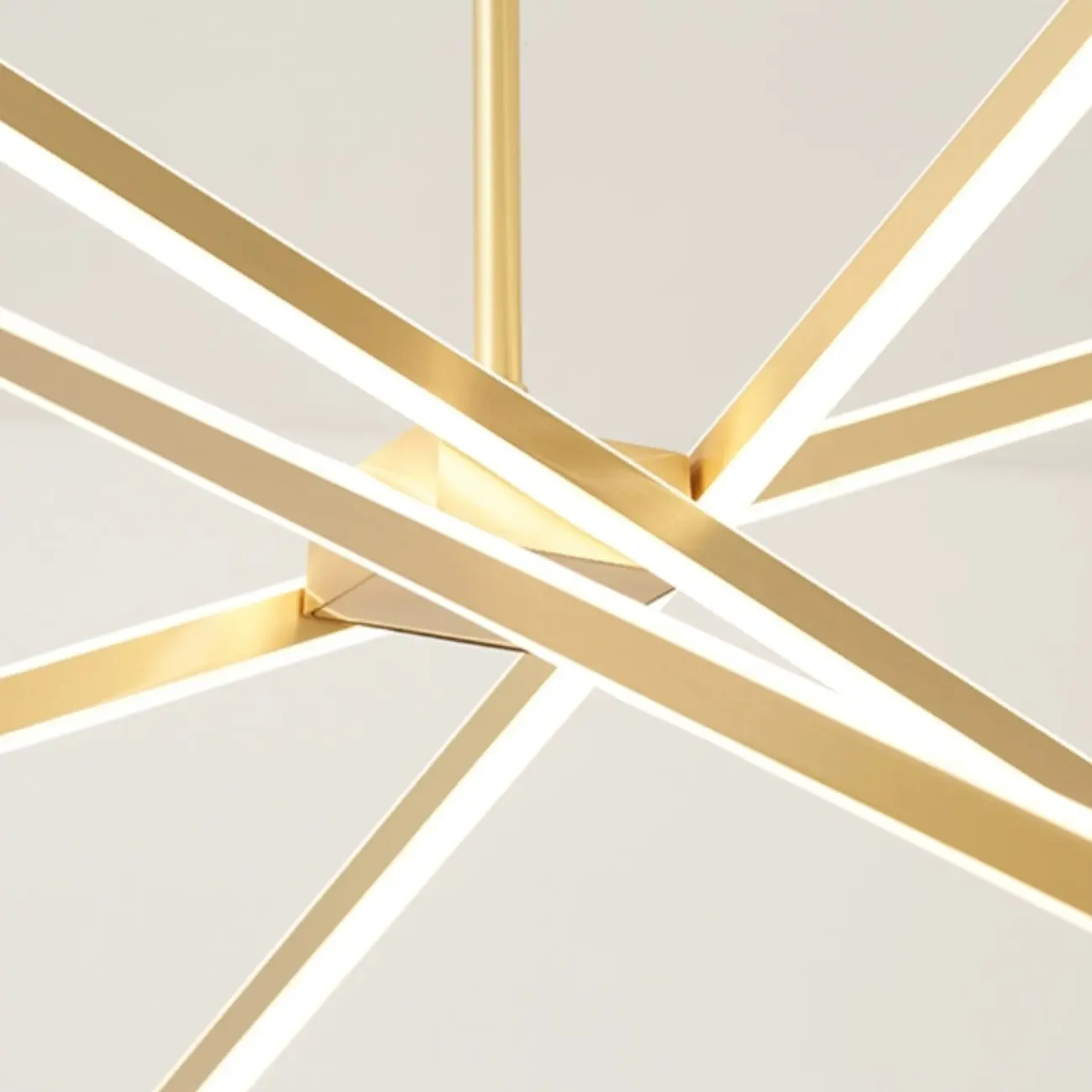 Modern Sputnik LED Pendant Chandelier with Linear Design Image - 14 | homeyfad