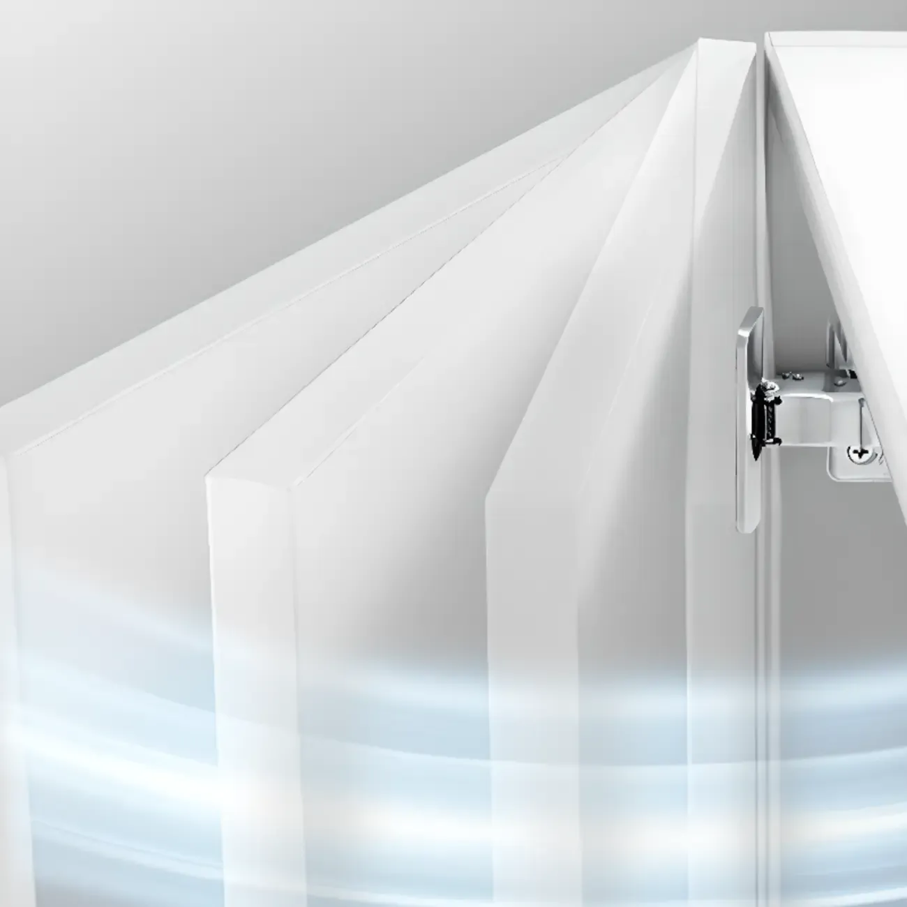 Vertical Wooden White Shoe Cabinet with Doors Image - 11