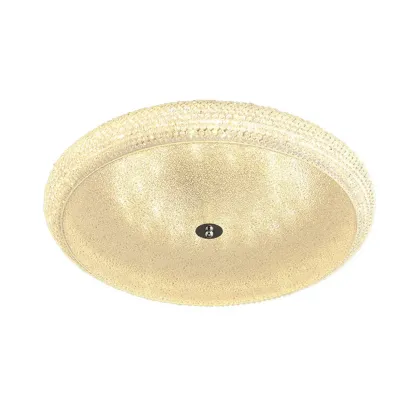 Simple Dimmable Crystal  Flush Ceiling Lamp for Living Room Image - 8