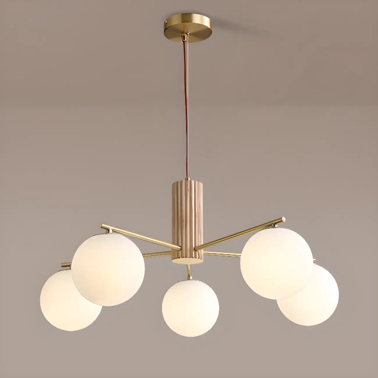 Minimalist Adjustable Globe Pendant Light with White Shade Image - 13 | homeyfad