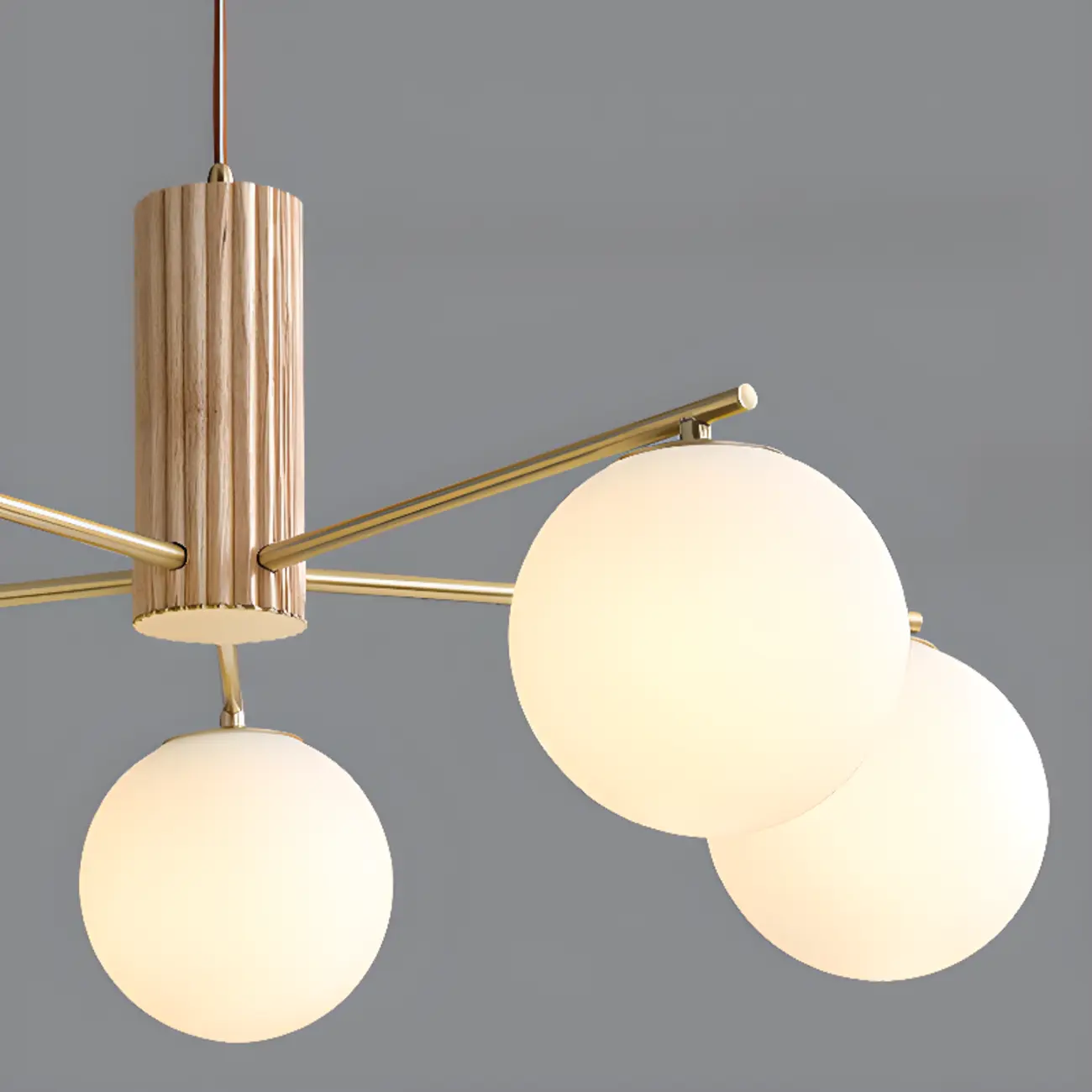 Minimalist Adjustable Globe Pendant Light with White Shade Image - 16 | homeyfad