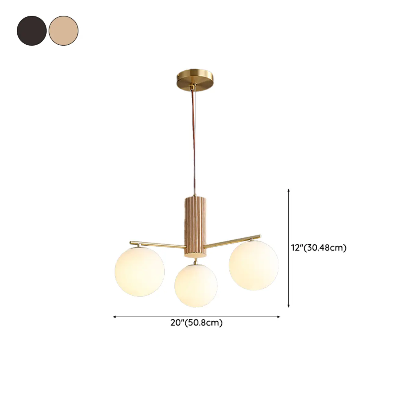 Minimalist Adjustable Globe Pendant Light with White Shade #size | homeyfad