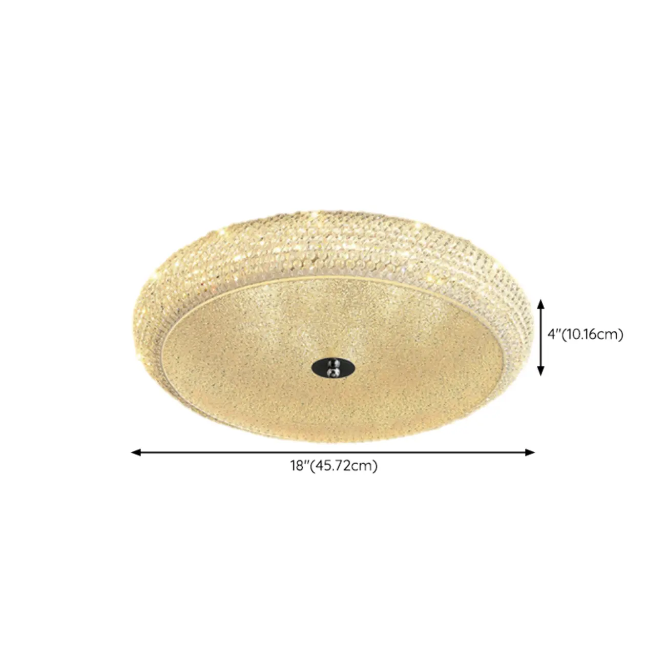 Simple Dimmable Crystal  Flush Ceiling Lamp for Living Room Image - 25 | homeyfad