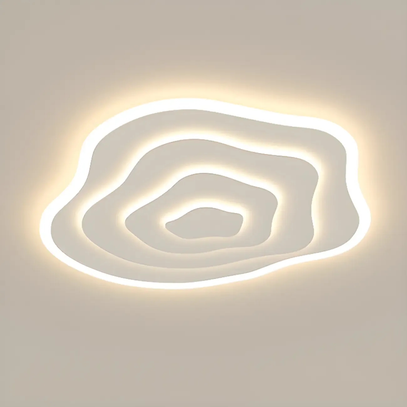 Simple Style Flush Mount Ceiling Light ,3 Color Temperature Image - 6