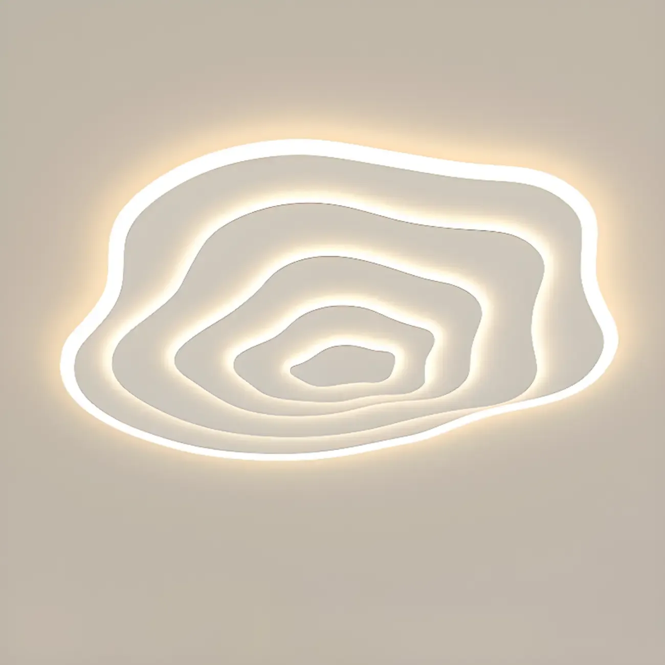 Simple Style Flush Mount Ceiling Light ,3 Color Temperature Image - 7