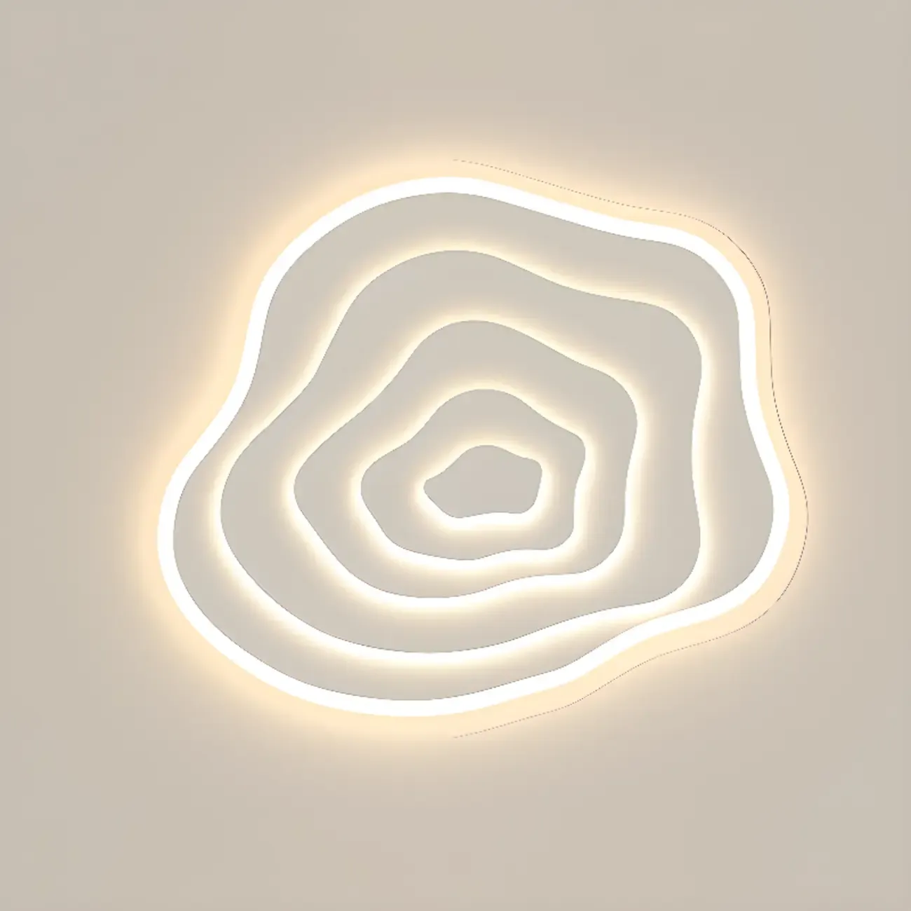 Simple Style Flush Mount Ceiling Light ,3 Color Temperature Image - 8