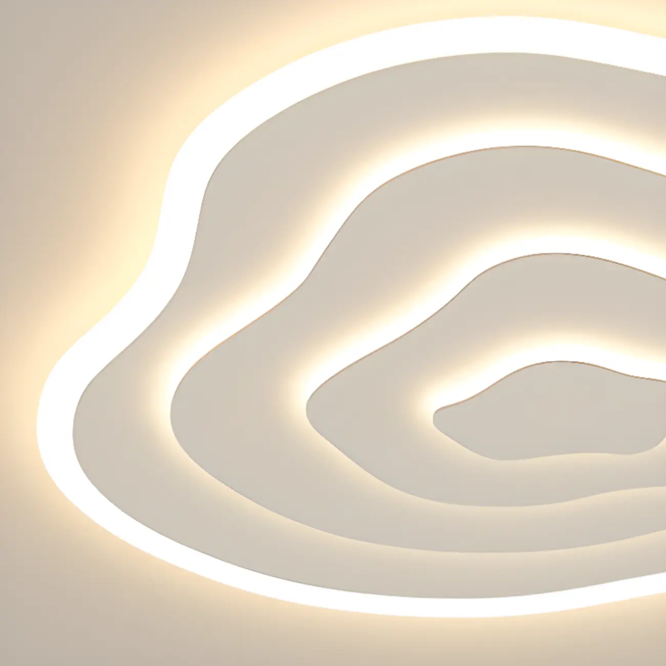 Simple Style Flush Mount Ceiling Light ,3 Color Temperature Image - 9 | homeyfad